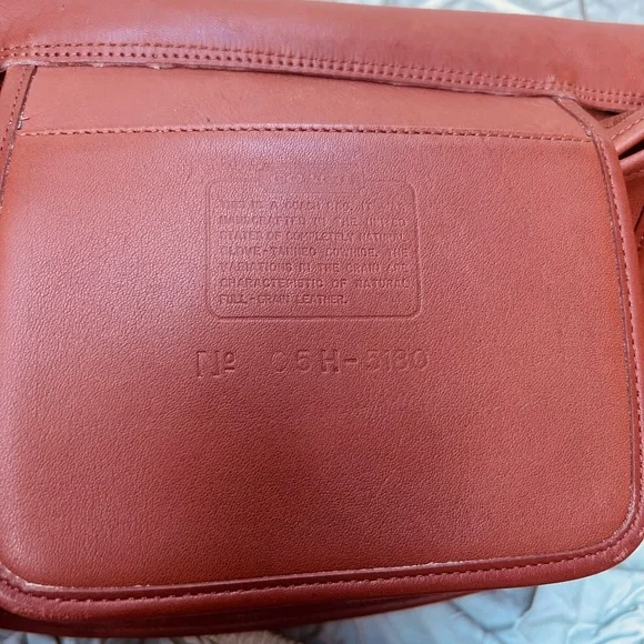 Coach Men's Brown Leather Messenger Bag - Picture 5 of 8